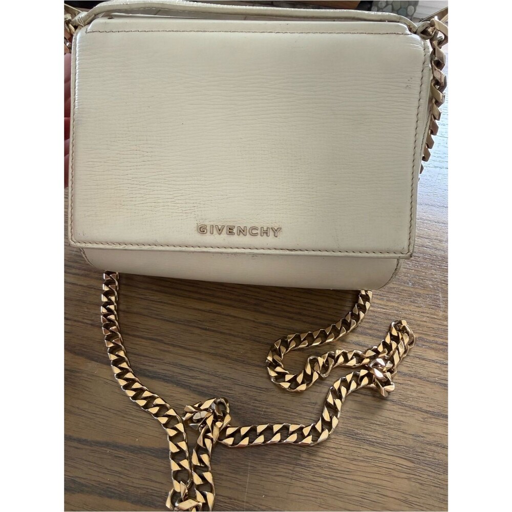 Givenchy Mini Pandora Box Bag - Ivory/Off-White Grained Leather - AS IS